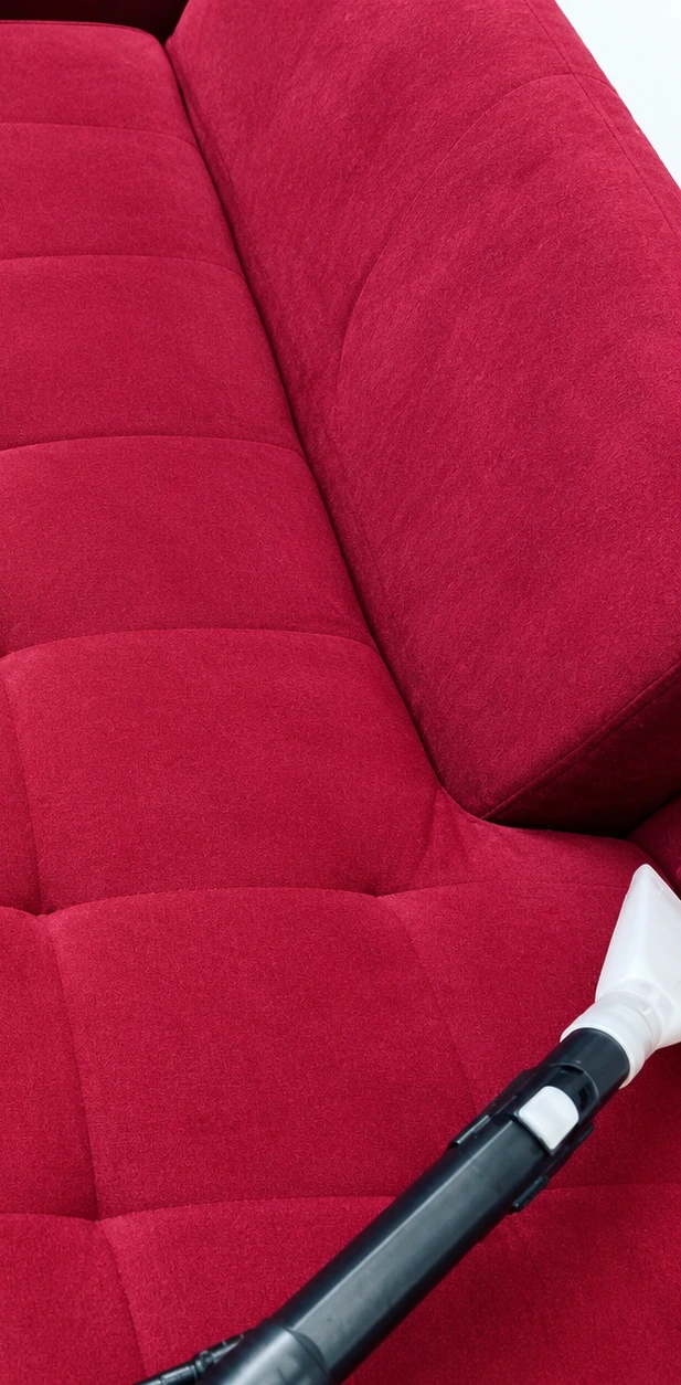 Veludo vermelho depois da higienização